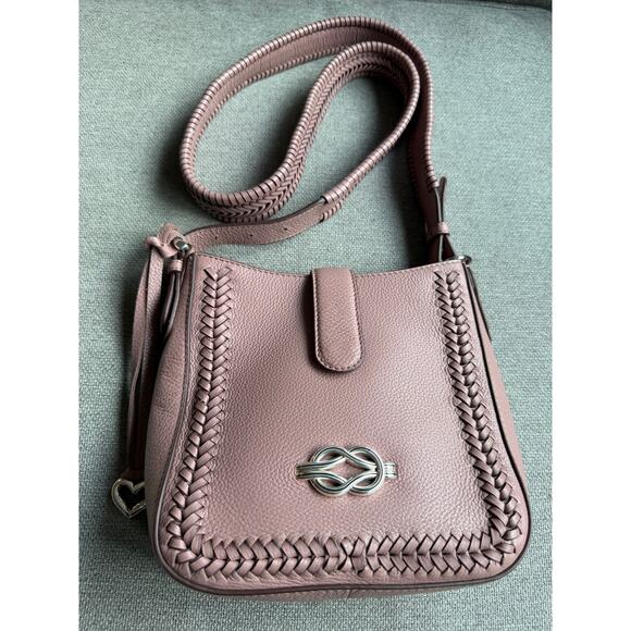 Brighton Fia Crossbody Leather Bag French Mauve - Picture 7 of 15